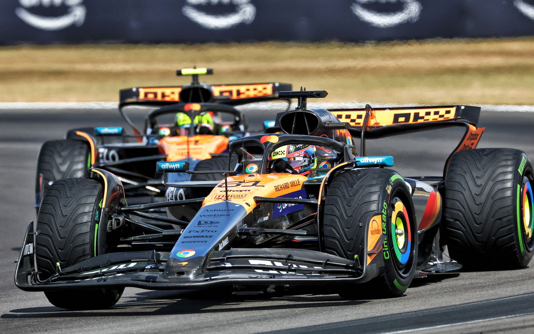 Piastri Silverstone race wet