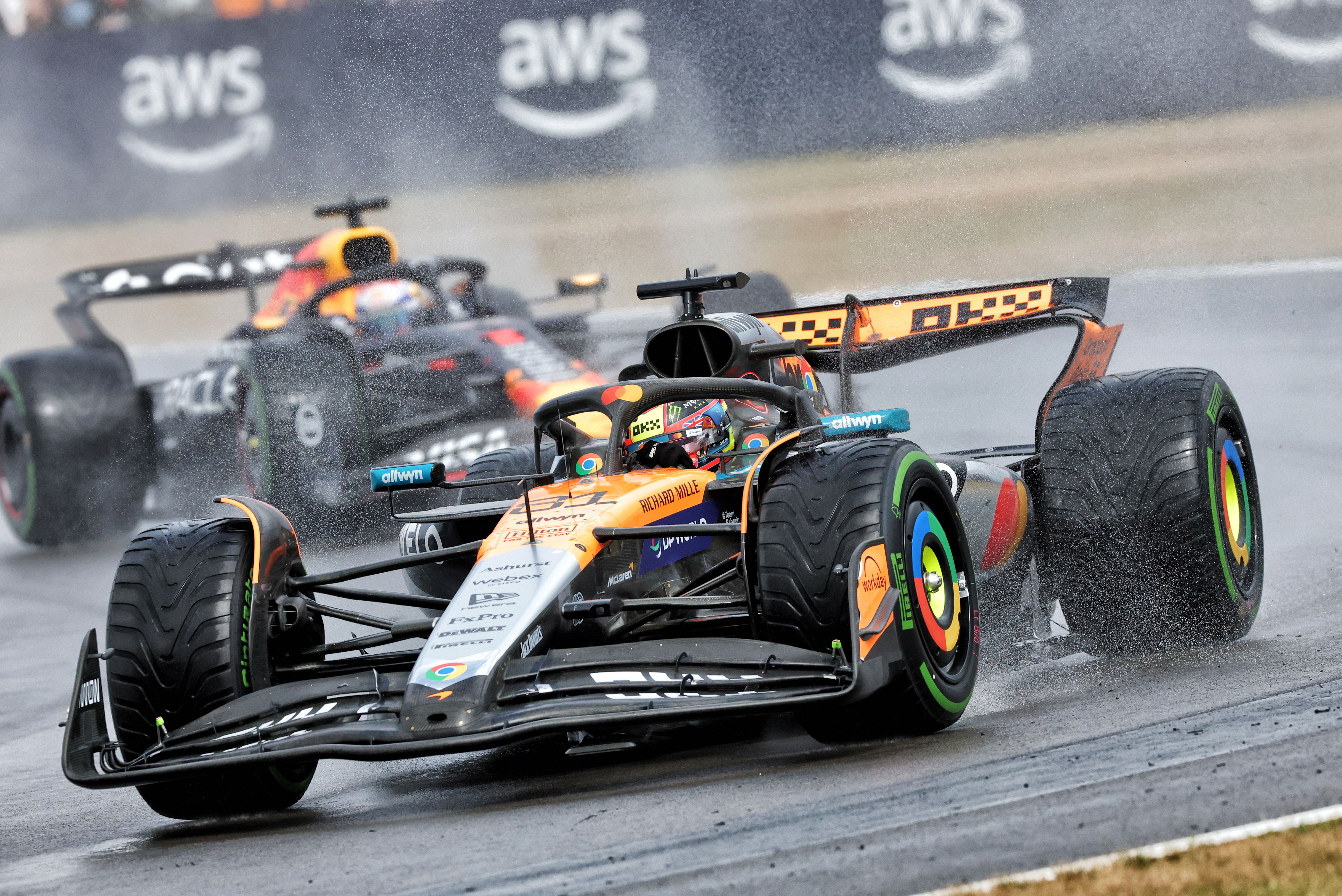 Piastri Silverstone race wet