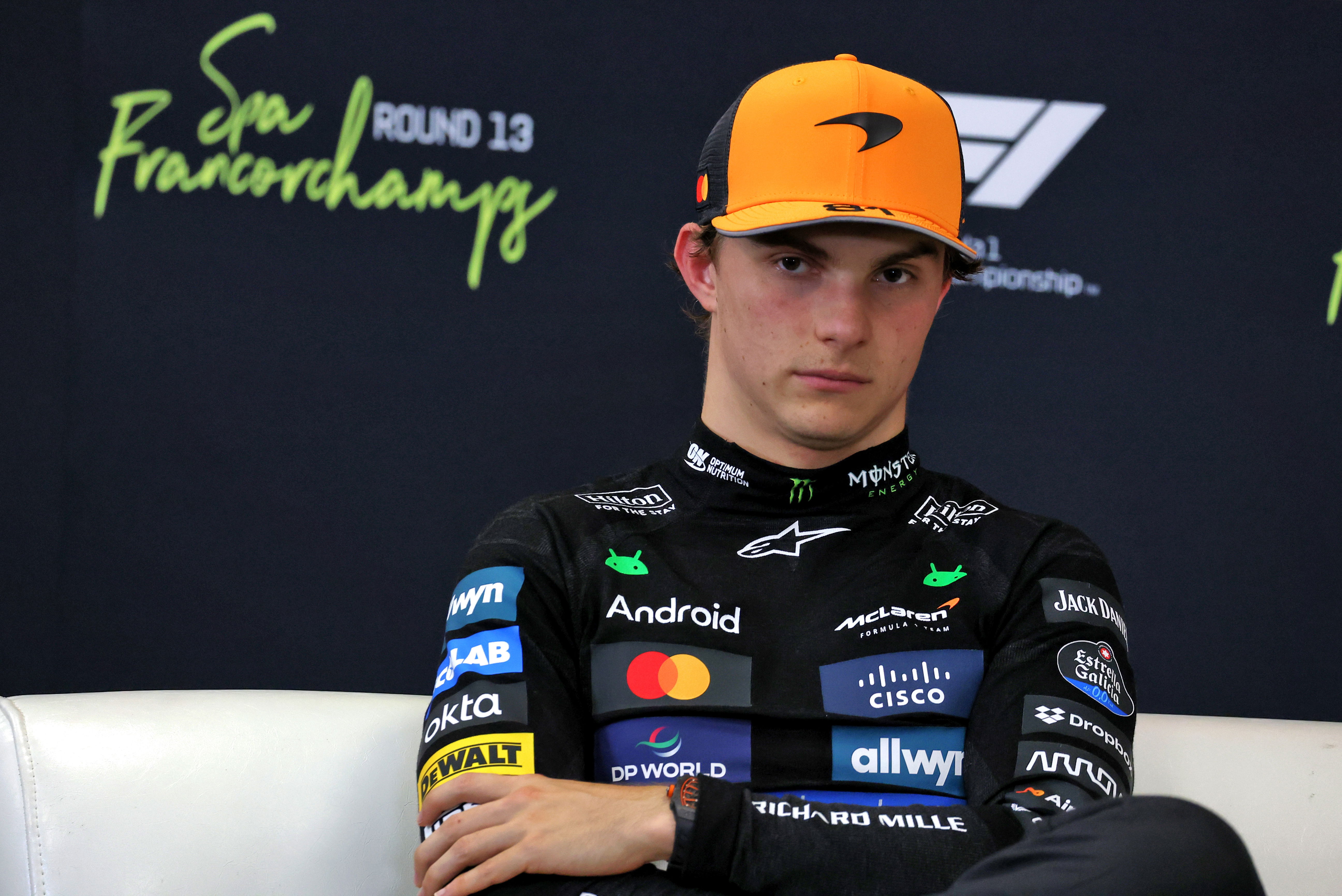 Piastri Belgium sprint top three presser