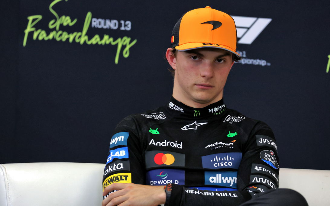 Piastri Belgium sprint top three presser