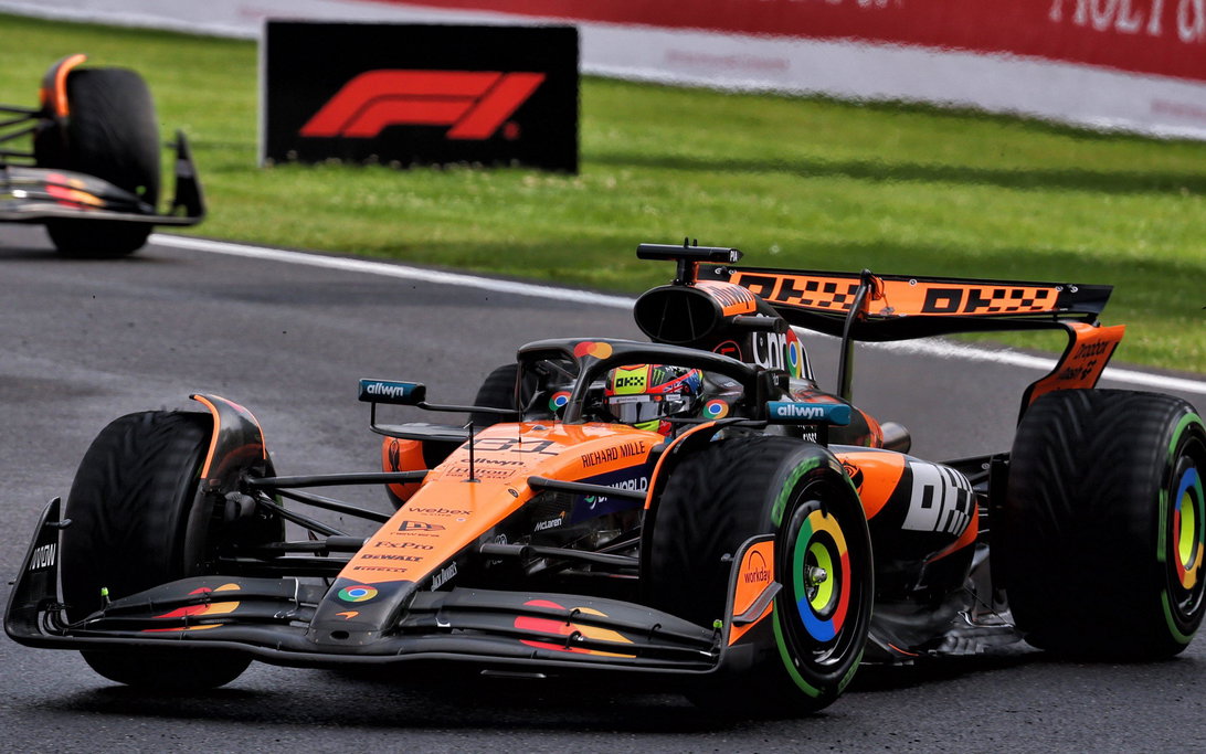 Piastri race Belgium wet