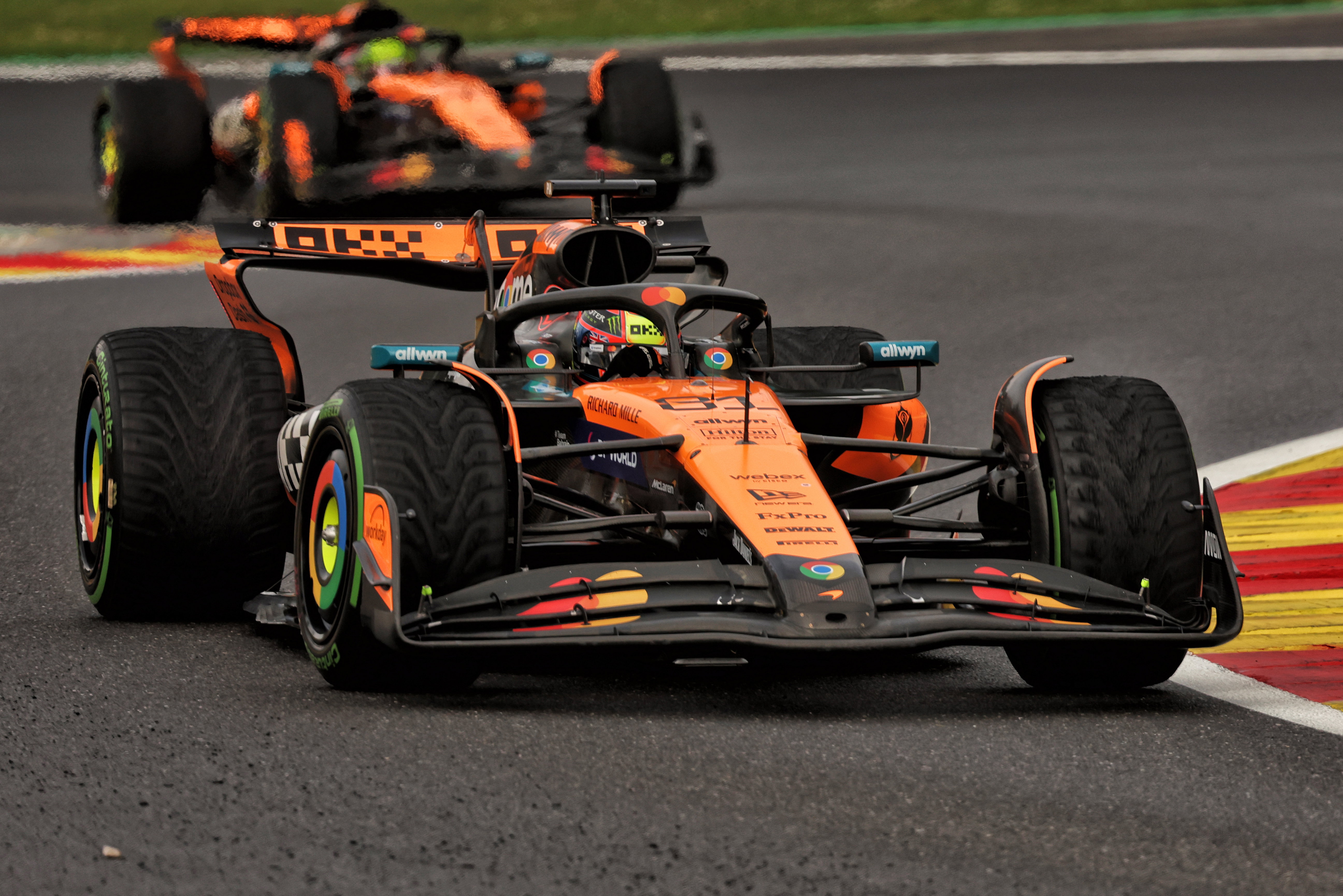 Piastri race Belgium dry