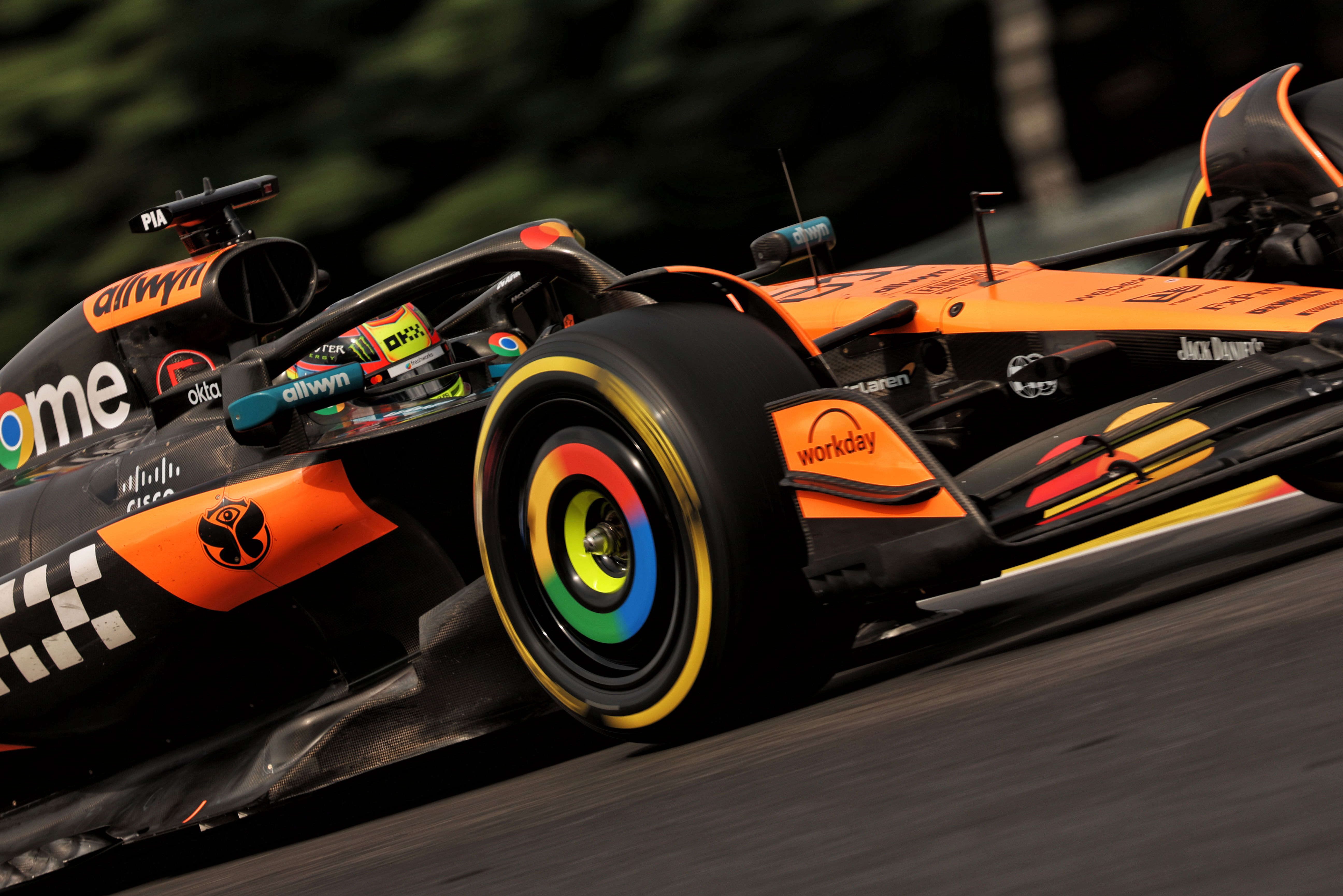 Piastri race Belgium dry