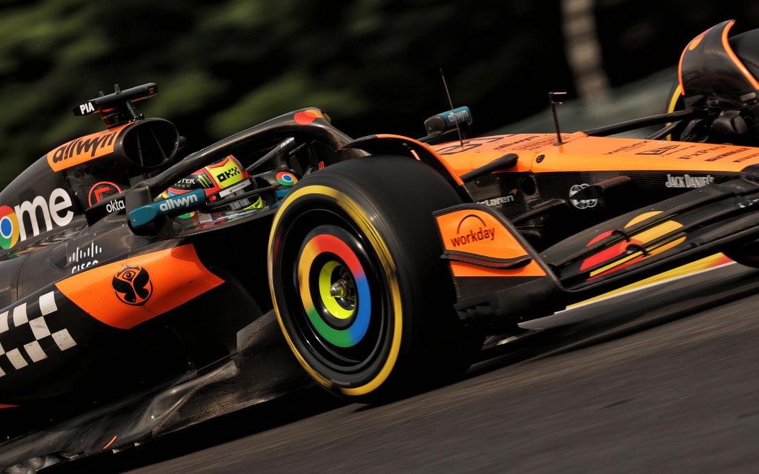 Piastri race Belgium dry