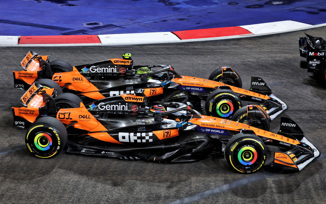 Norris Piastri race Singapore