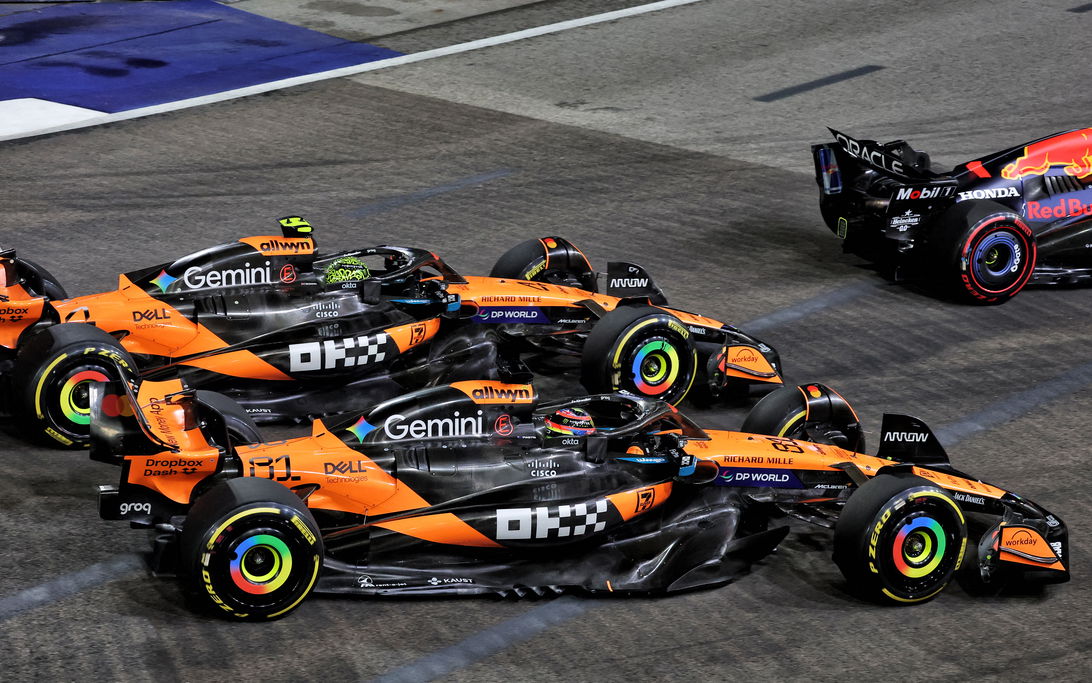 Norris Piastri race Singapore