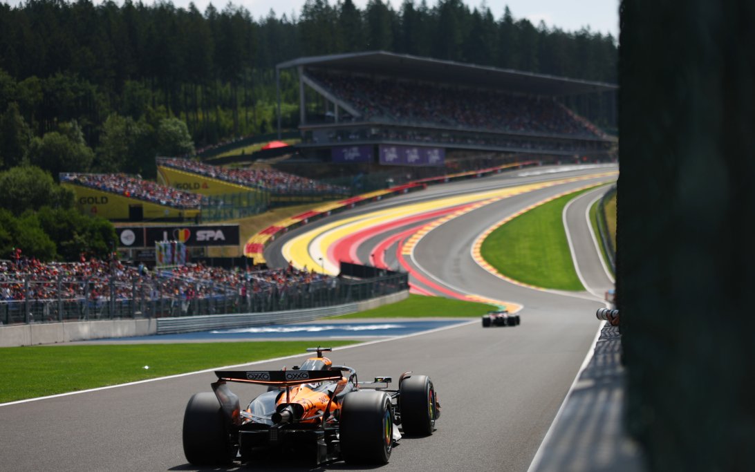 Piastri Eau Rouge Belgium FP1