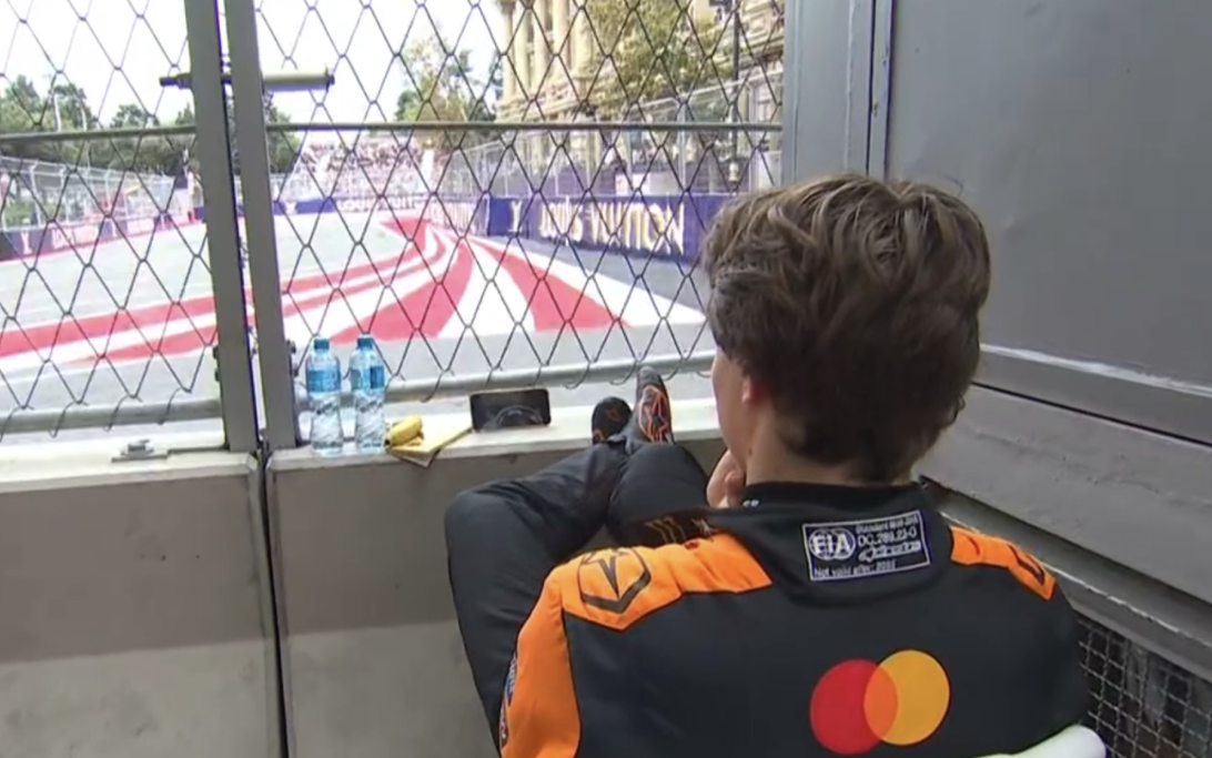 Piastri Baku post crash