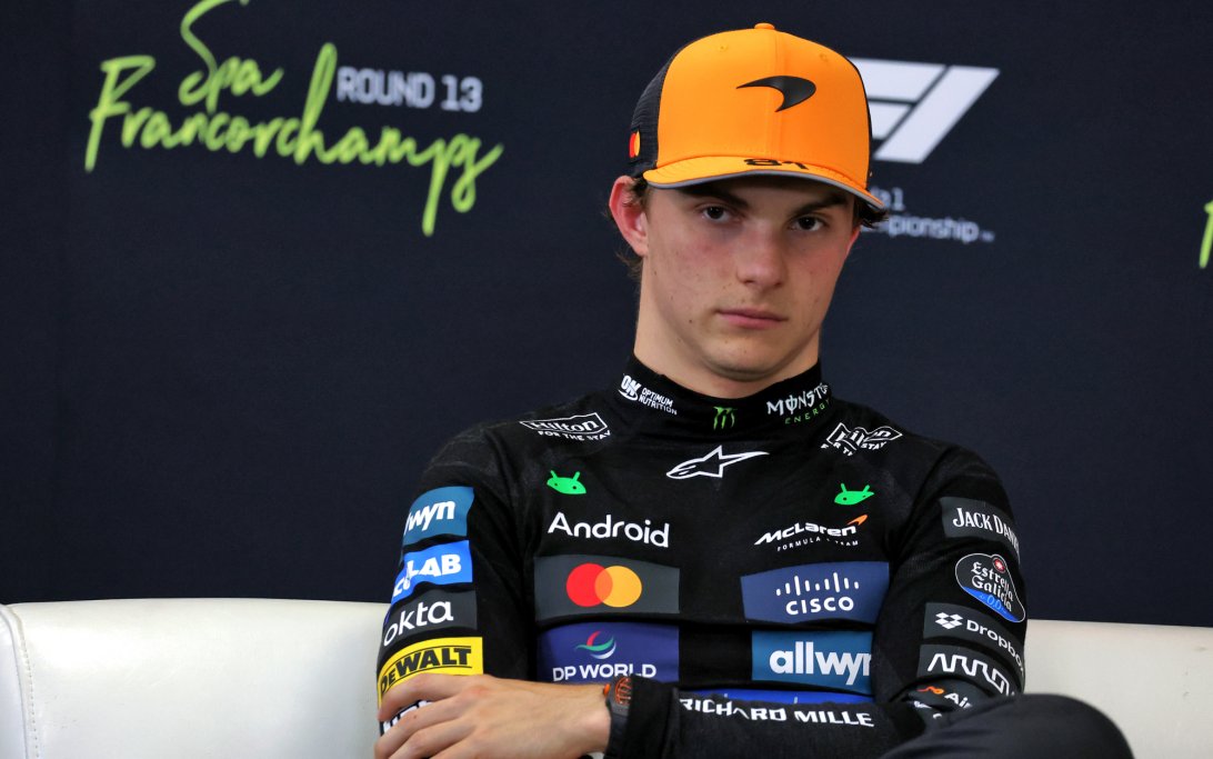 Piastri Belgium sprint top three presser