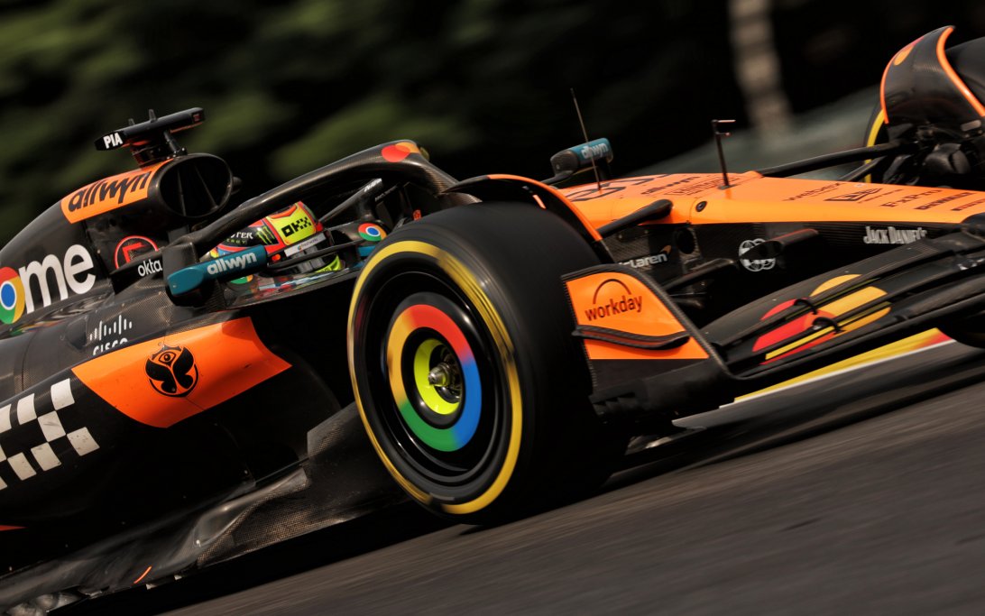 Piastri race Belgium dry