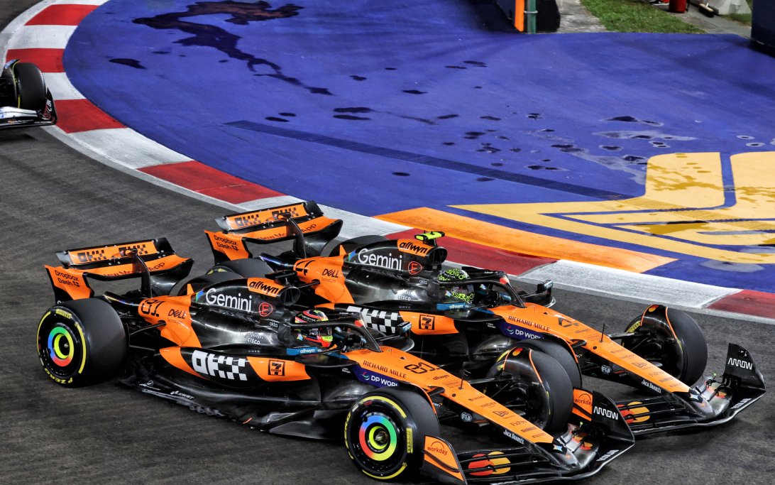 Norris Piastri race Singapore