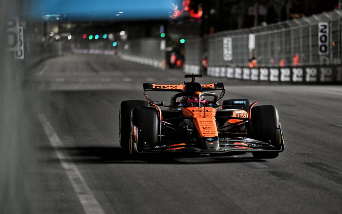 피아스트리, 라스베이거스 프랙티스 방해로 맥라렌 속도 불확실