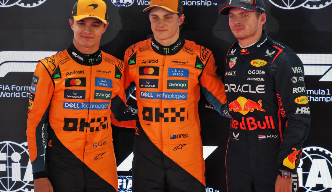 Piastri Norris Verstappen Qatar grid