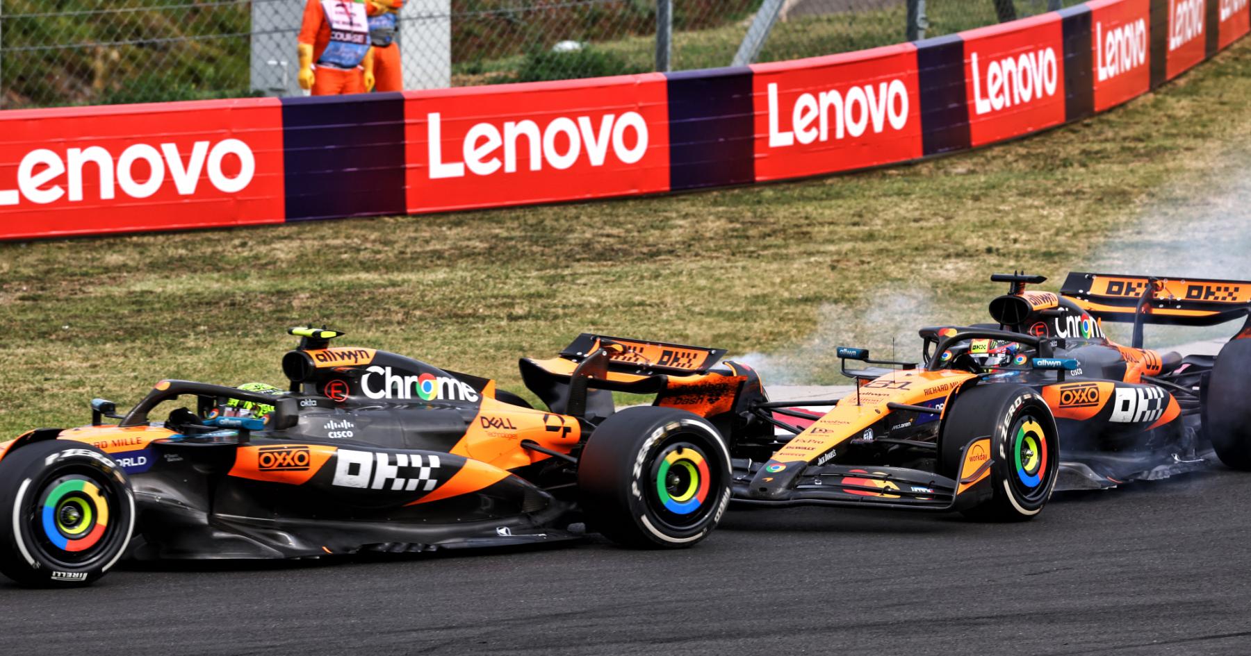 McLaren respond to 'heart-in-mouth' near miss between Lando Norris and Oscar Piastri