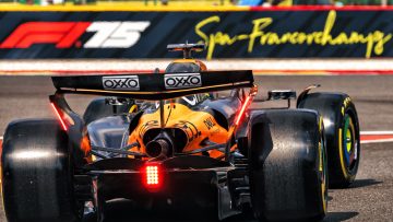 Startopstelling sprintrace Formule 1 GP België 2025