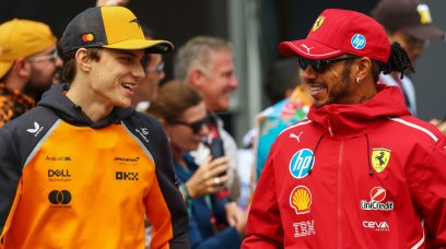 Piastri Hamilton race day