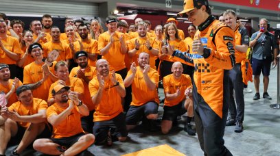 Piastri Celebration Mc Laren Singapore