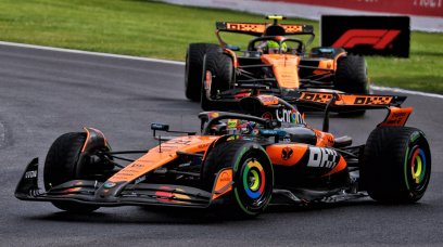 Piastri Norris race Belgium wet