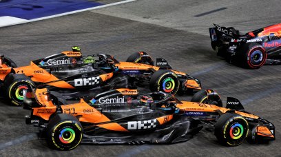 Norris Piastri race Singapore
