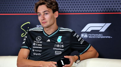 Russell post race pres Singapore