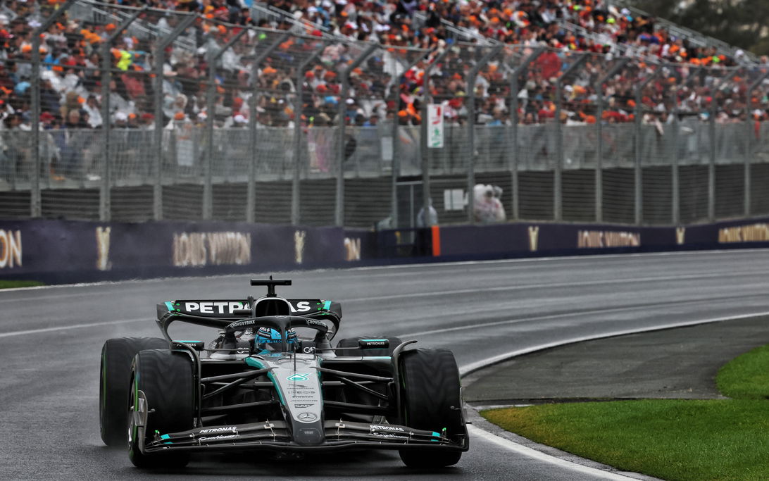 Russell Australia race wet