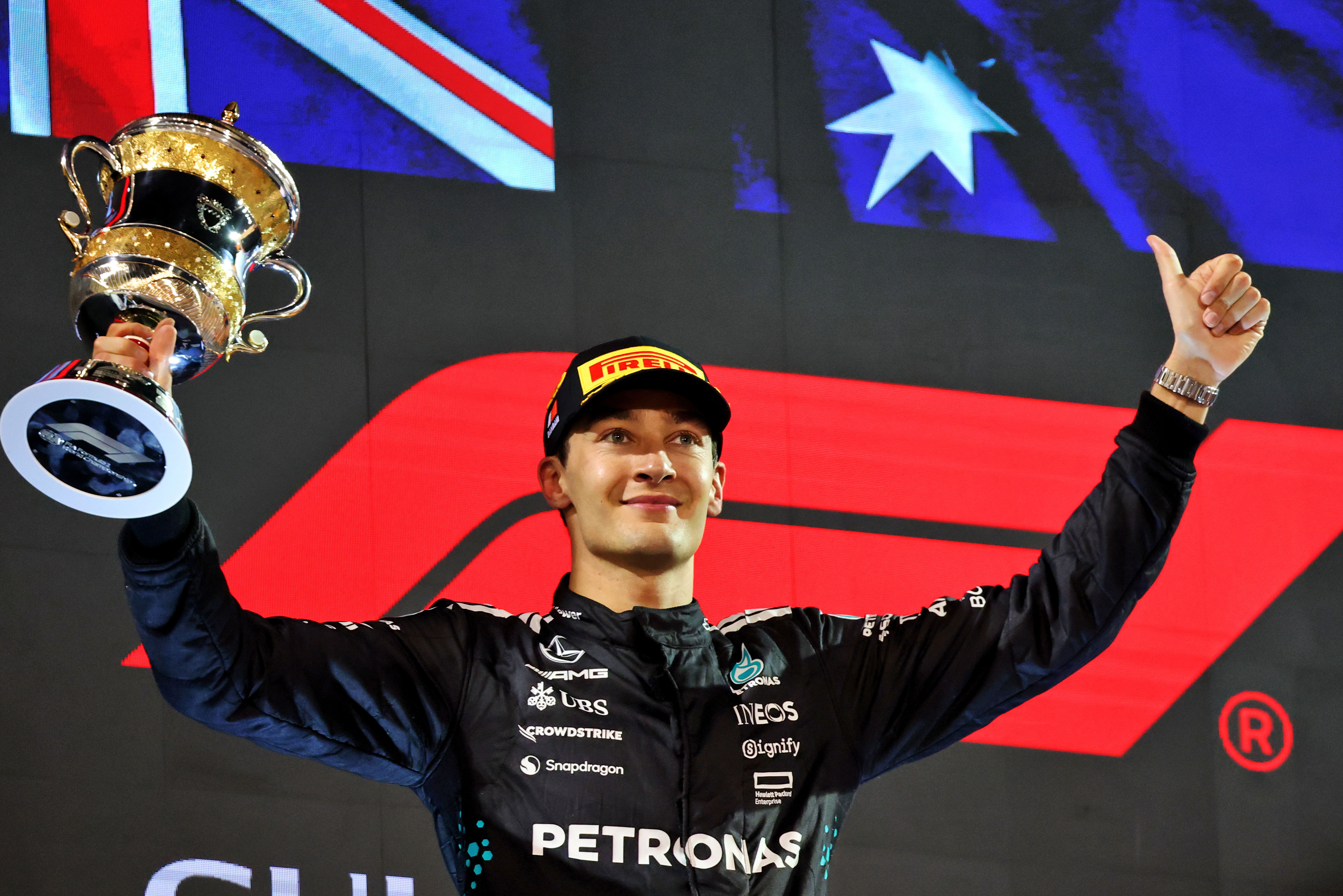 Russell podium Bahrain