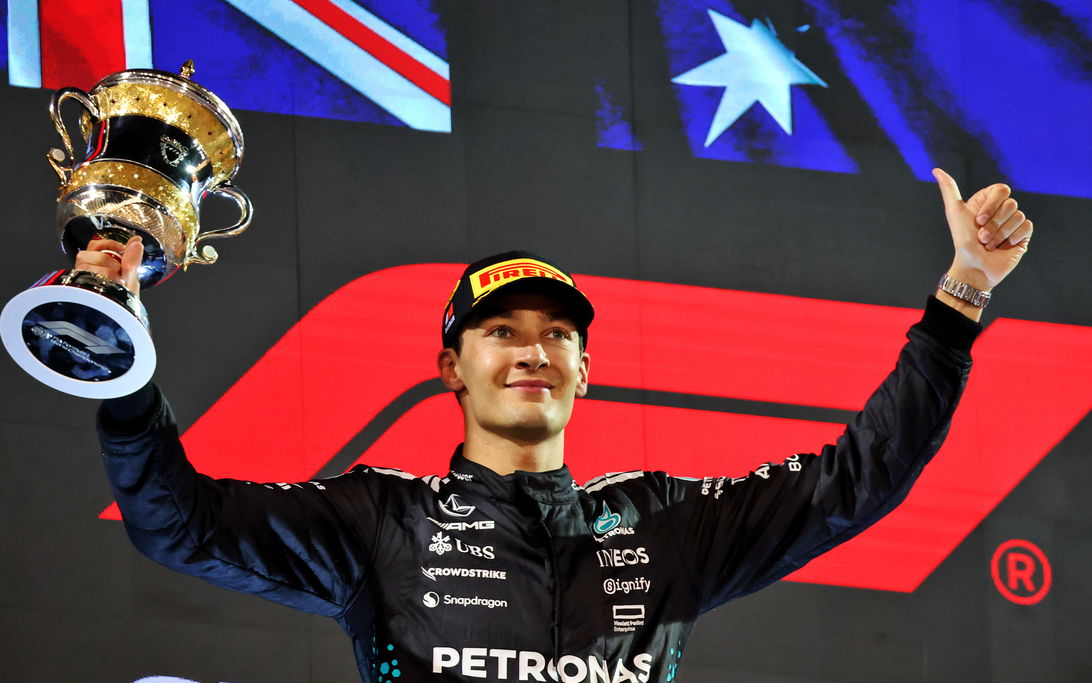 Russell podium Bahrain