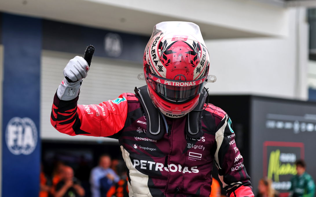 Russell Miami podium