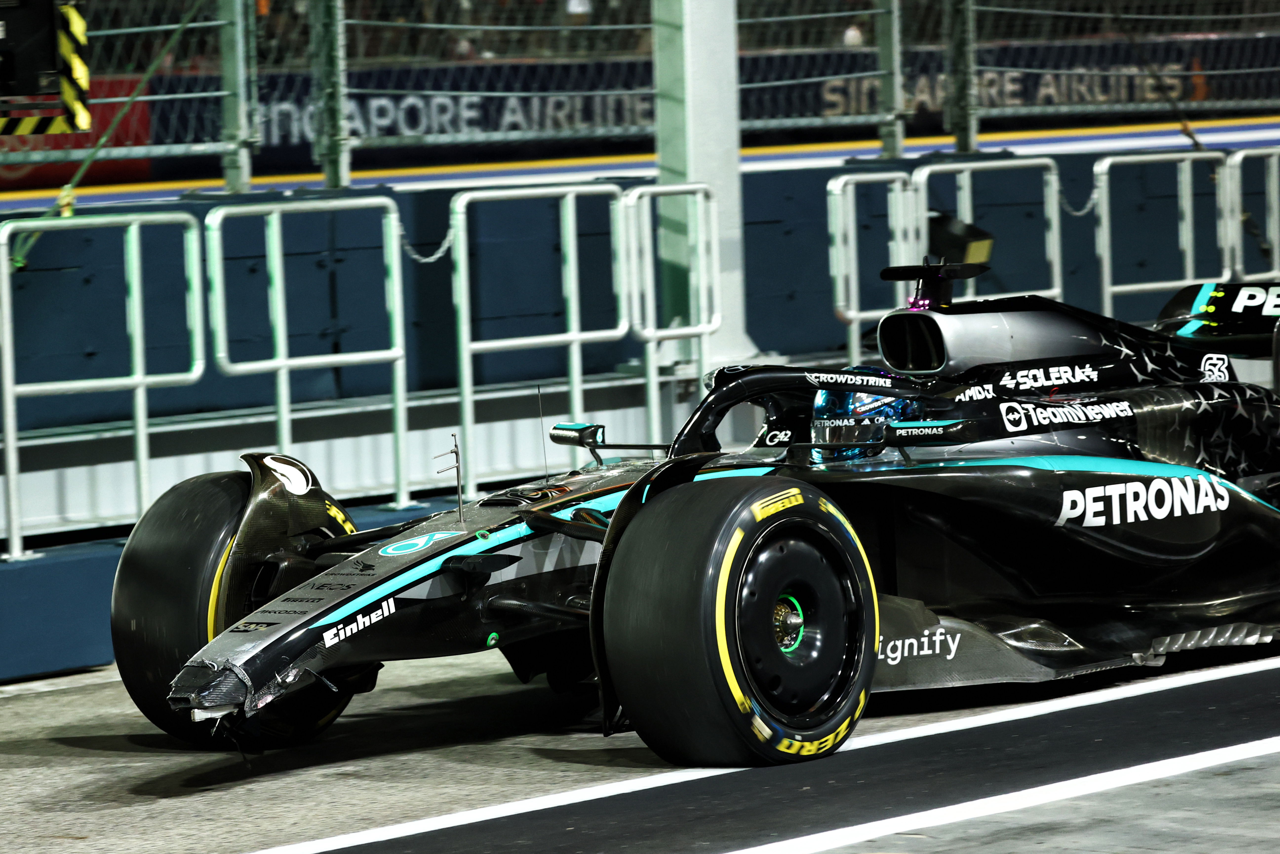 Russell damage FP2 Singapore