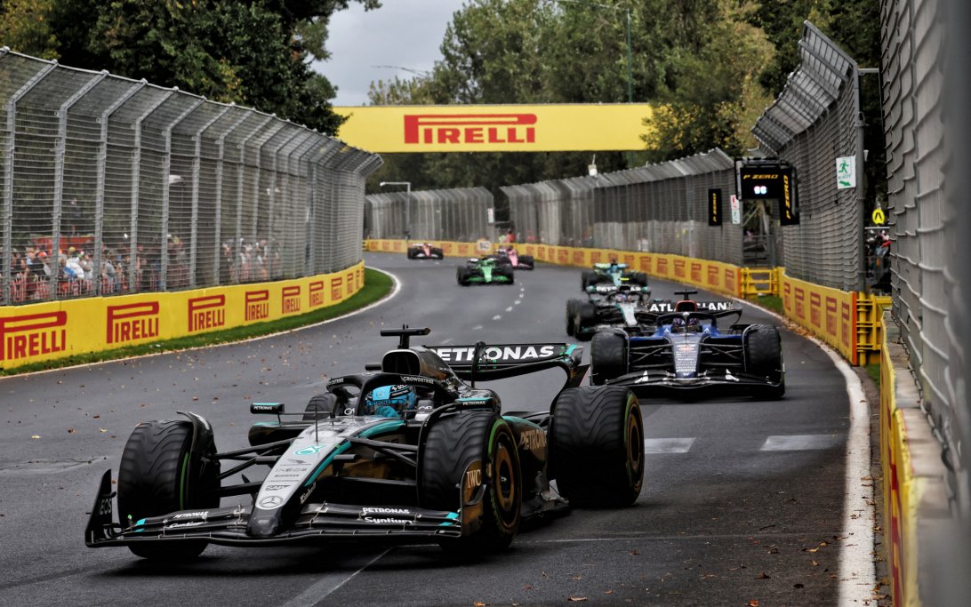 Russell Australia race wet