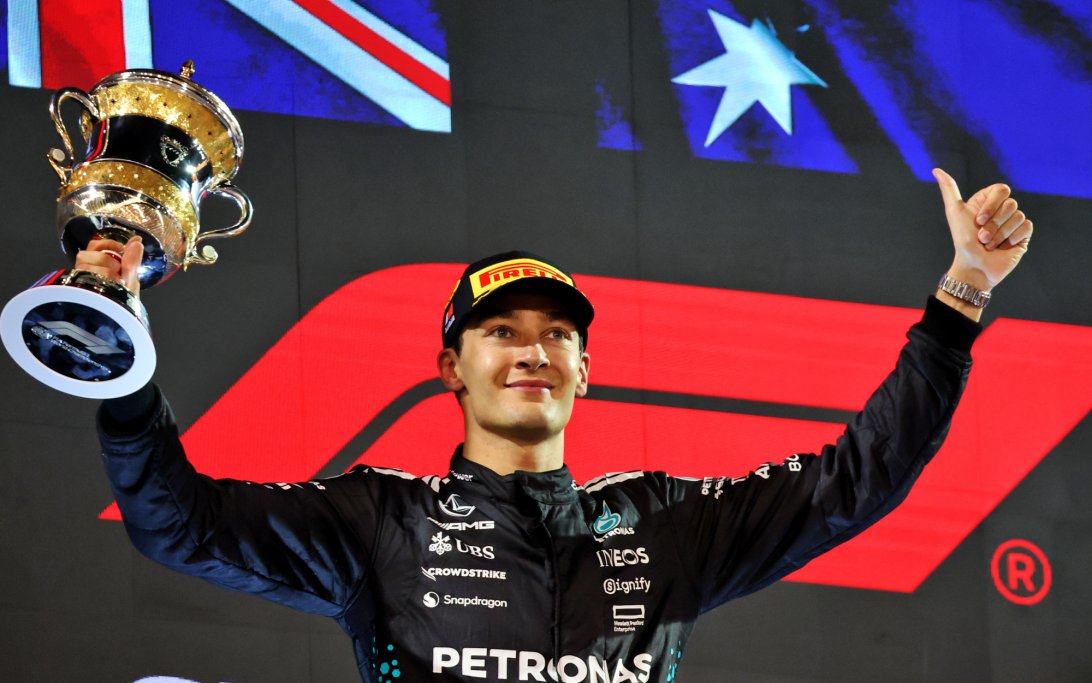 Russell podium Bahrain