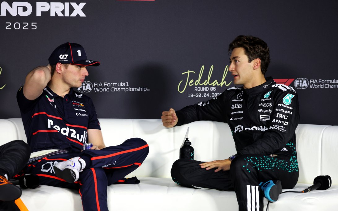 Russell Verstappen Quali Jeddah