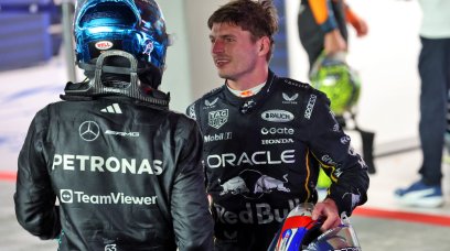 Russell Verstappen post race Sin
