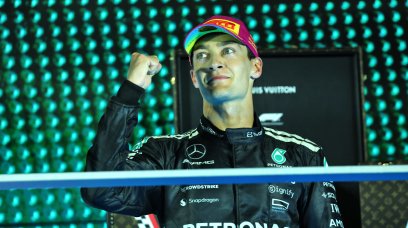 Russell podium Sin