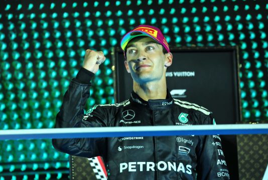 Russell podium Sin