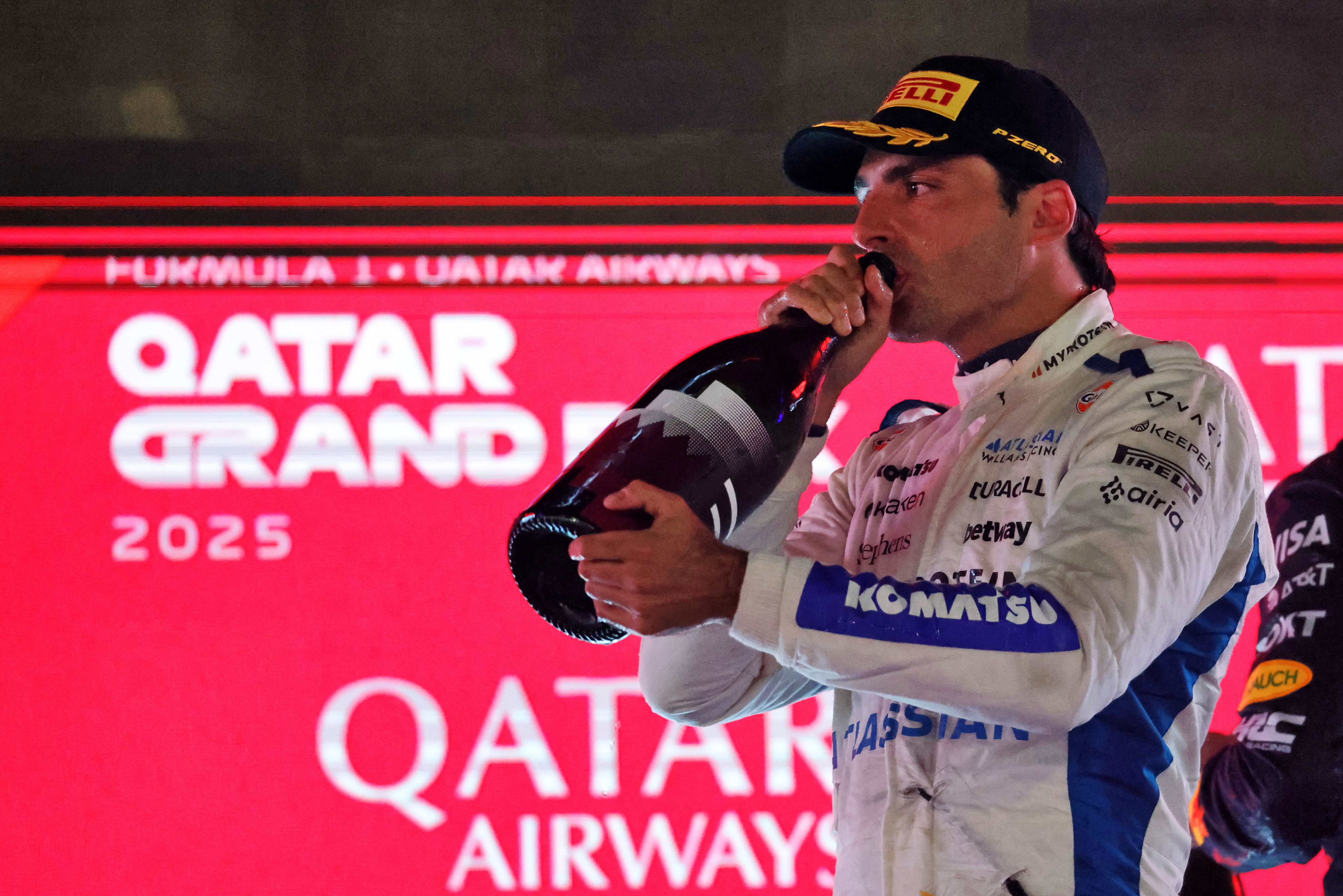 Sainz Podium Qatar