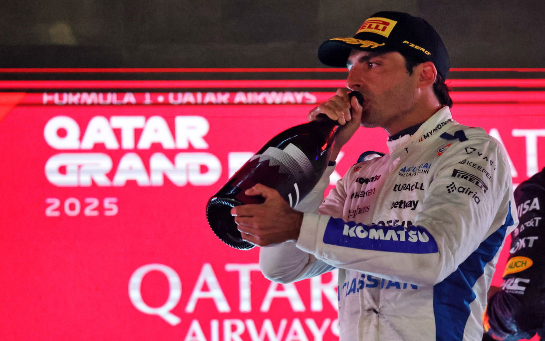 Sainz Podium Qatar