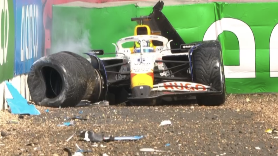 Hadjar crash Silverstone