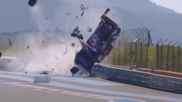 Driver escapes terrifying Paul Ricard airborne crash