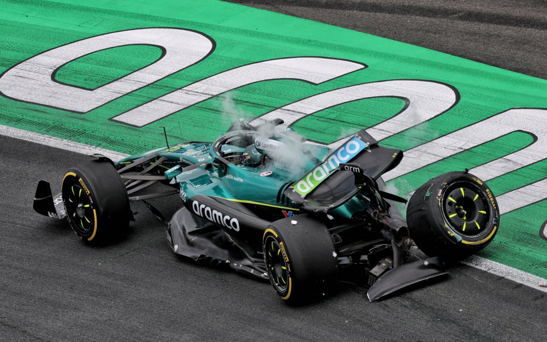 Stroll crash Zandvoort FP2