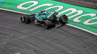 Stroll crash FP2 Zandvoort