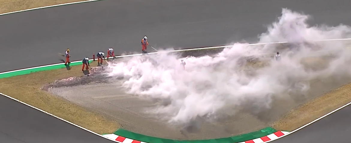 Suzuka grass fire