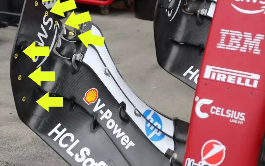 SF 25 FRONT WING VISUAL TARGETS