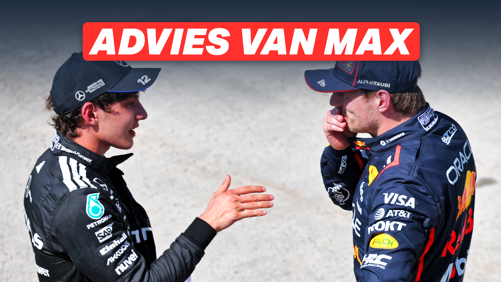 Thumbnail Antonelli advies van Verstappen