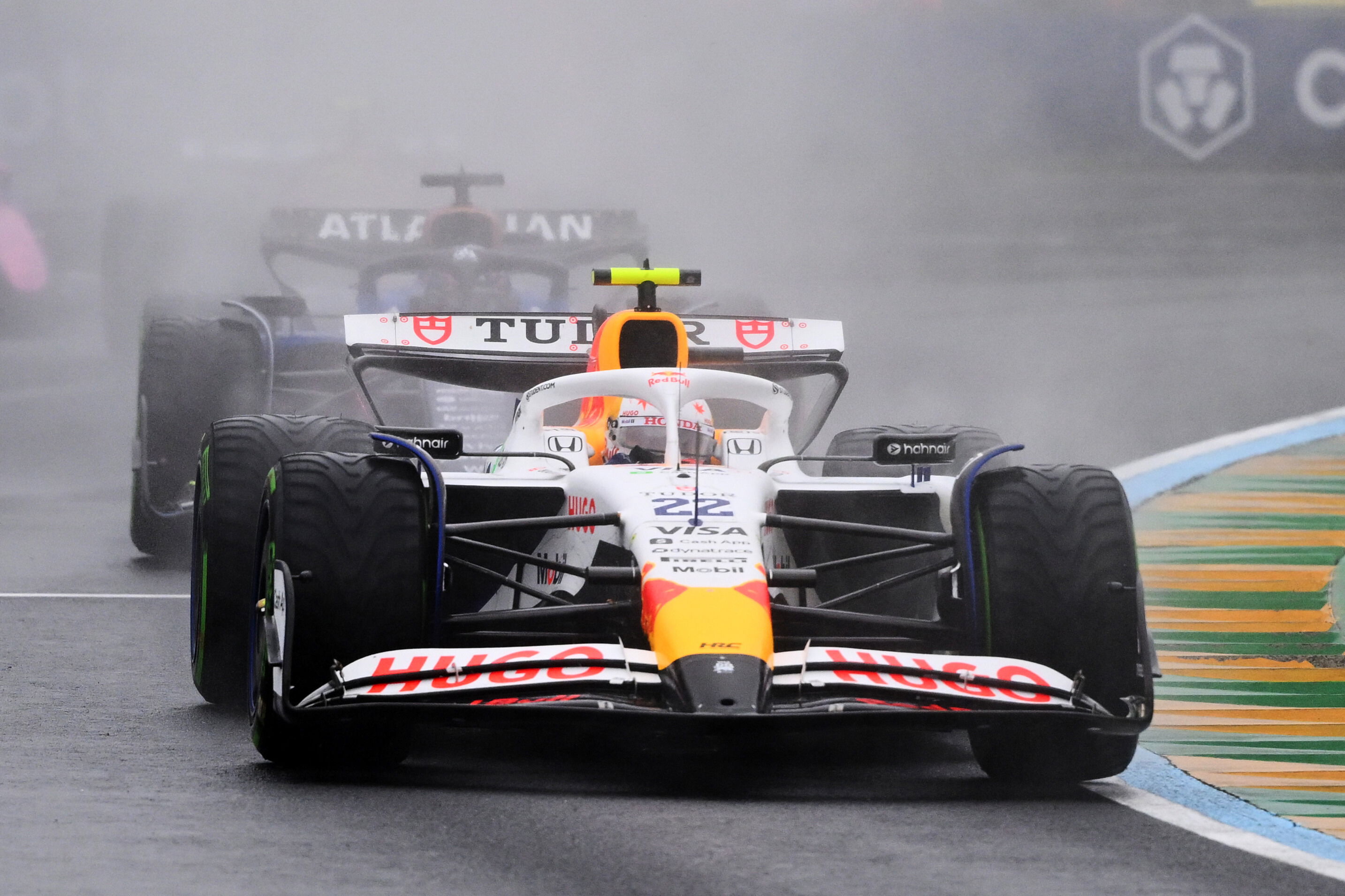 Tsunoda Australia race wet