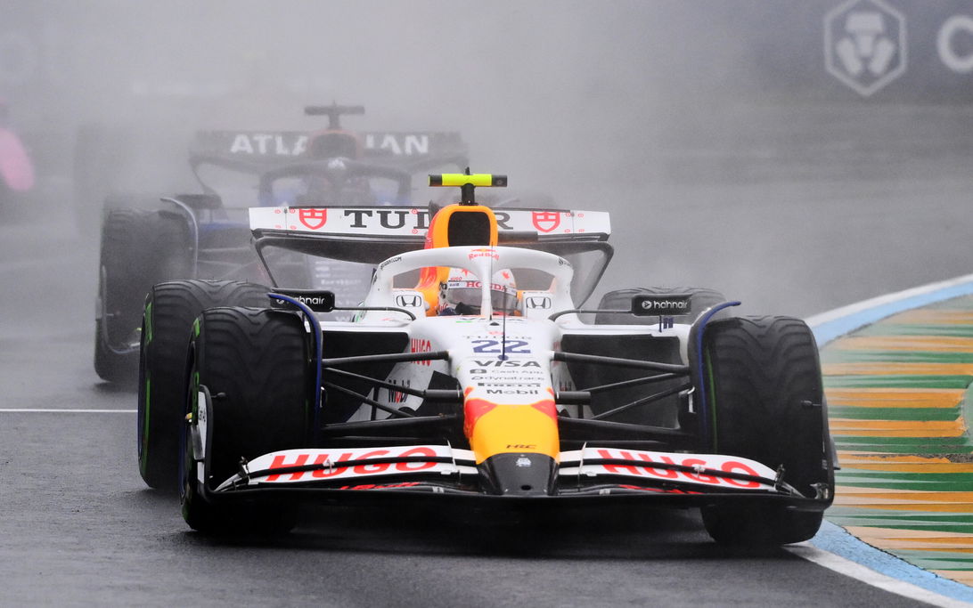 Tsunoda Australia race wet