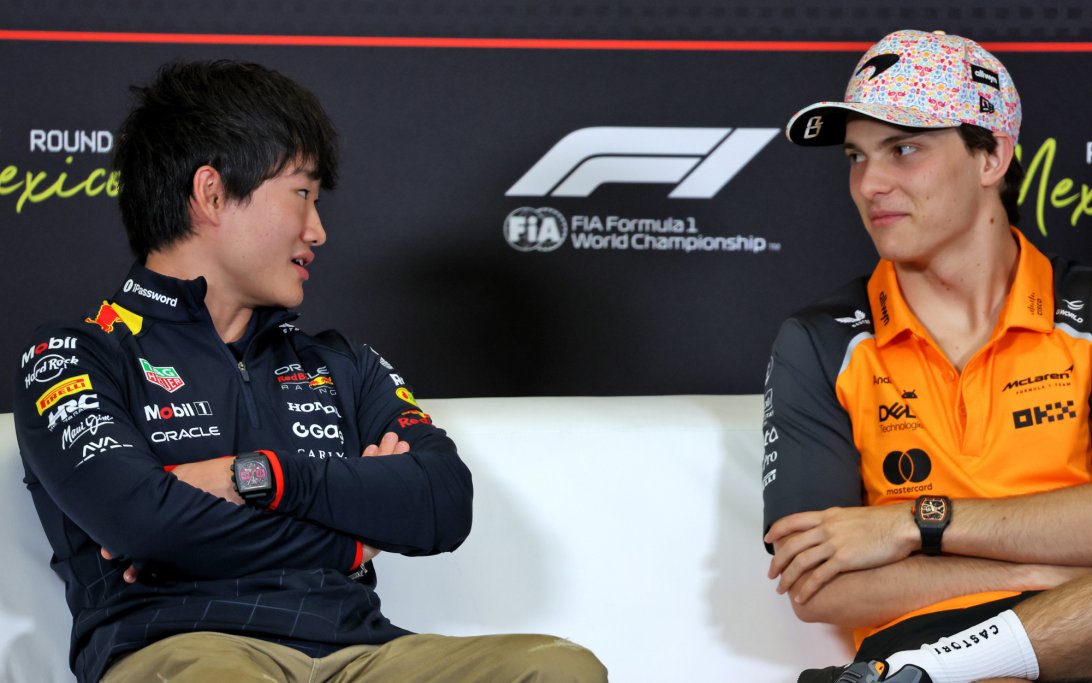 Tsunoda Piastri Presser Mexico