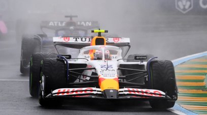 Tsunoda Australia race wet