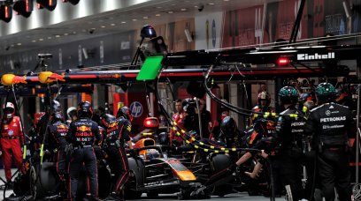 Tsunoda pitstop race Las Vegas