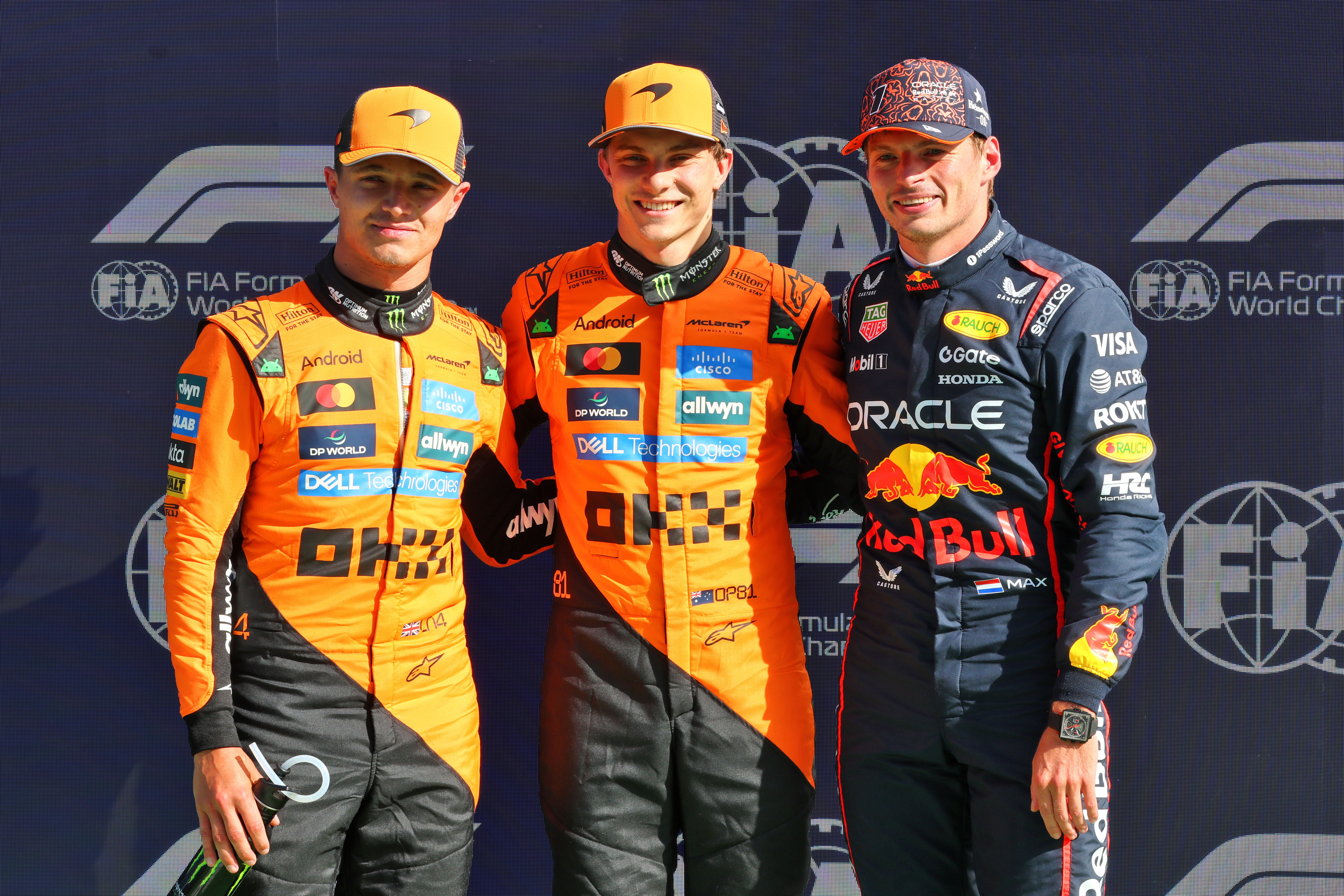 Verstappen Mc Laren Norris Piastri
